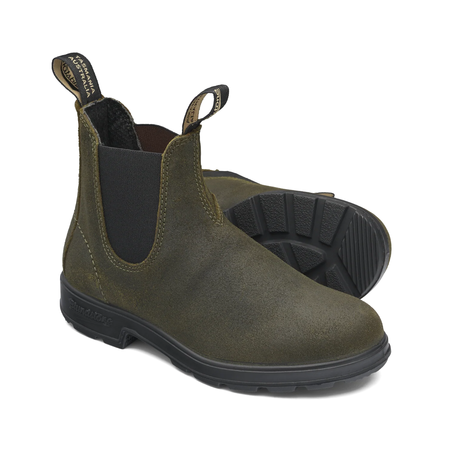 Blundstone 1615 Originals Dark Olive Waxed Suede - Image 3