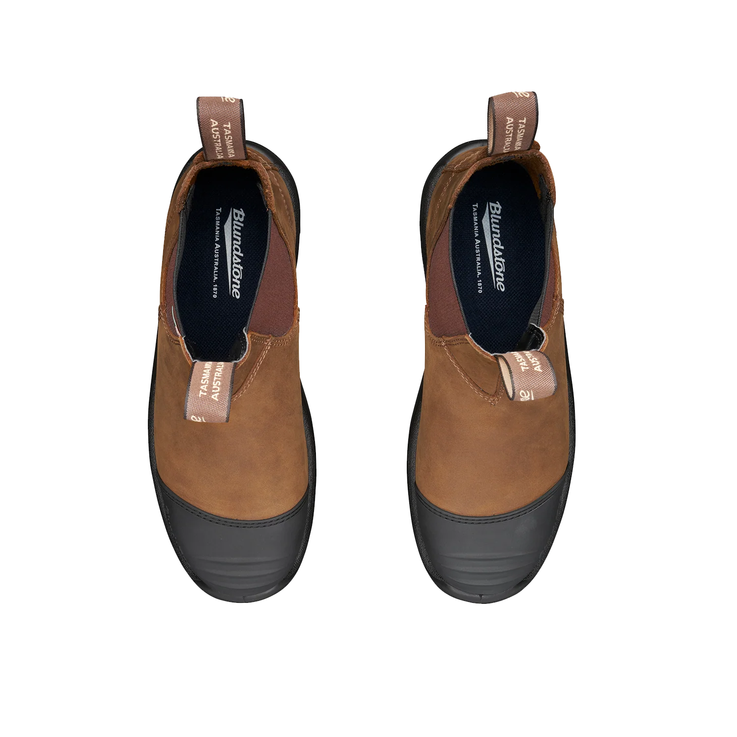 Blundstone 169 Work & Safety Boot Rubber Toe Cap Saddle Brown - Image 5