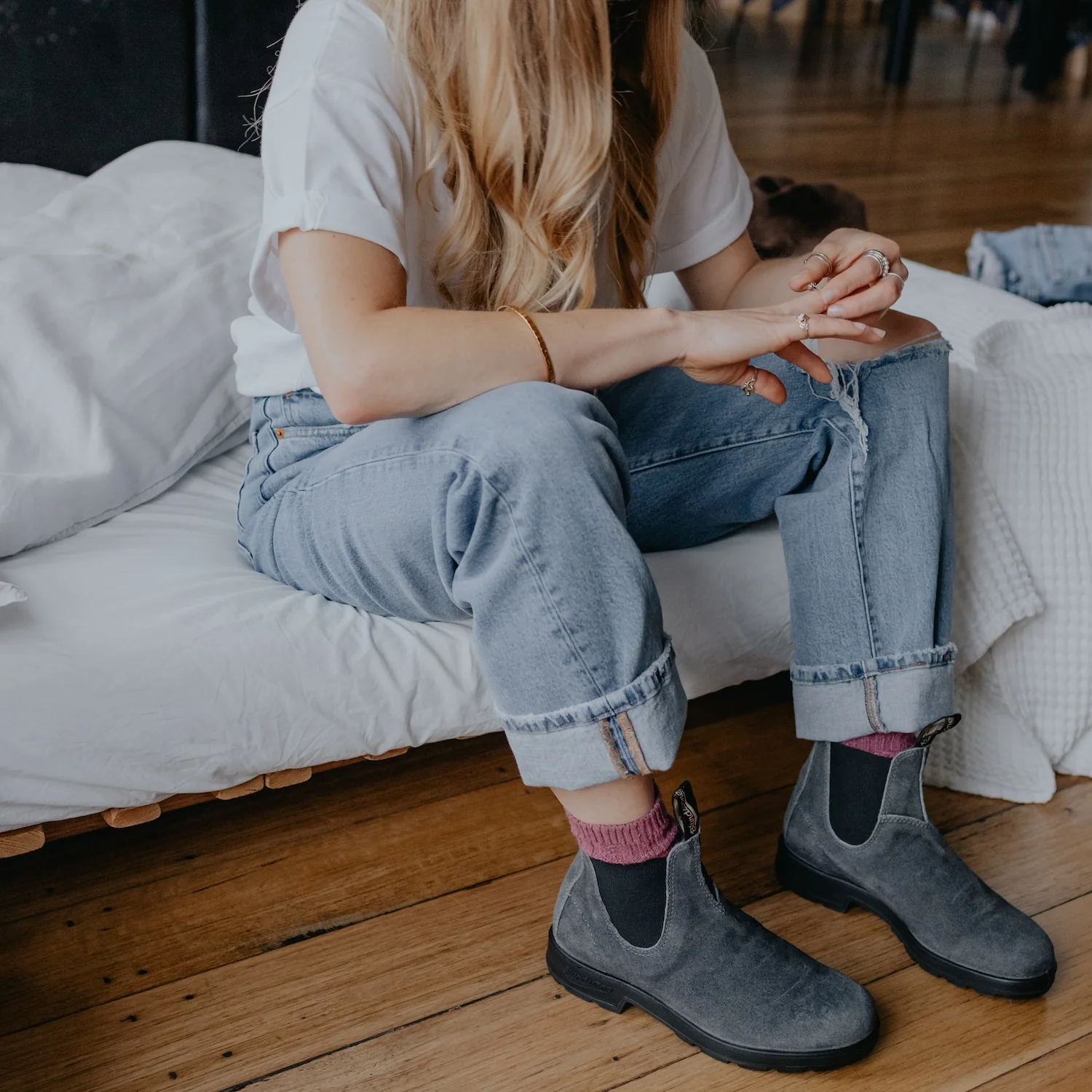 Blundstone 1910 Originals Steel Grey Waxed Suede - Image 5