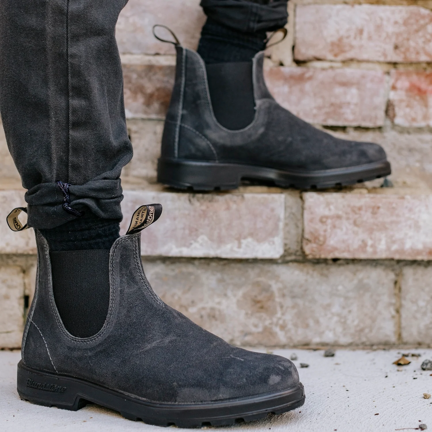 Blundstone 1910 Originals Steel Grey Waxed Suede - Image 6