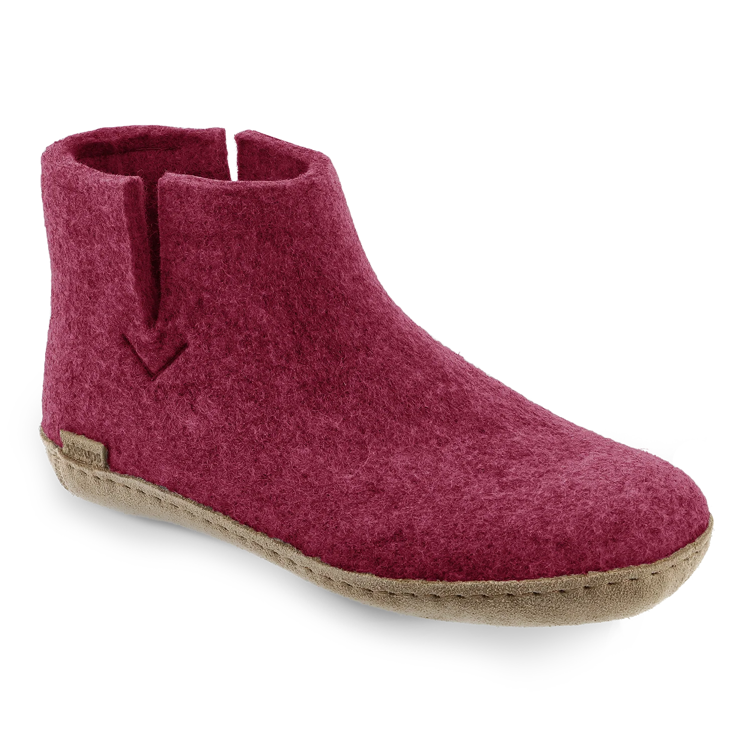 Glerups Boot Cranberry - Leather Sole