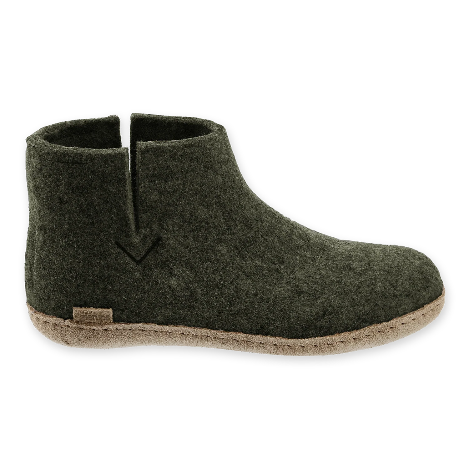 Glerups Boot Forest Green - Leather Sole - Image 2