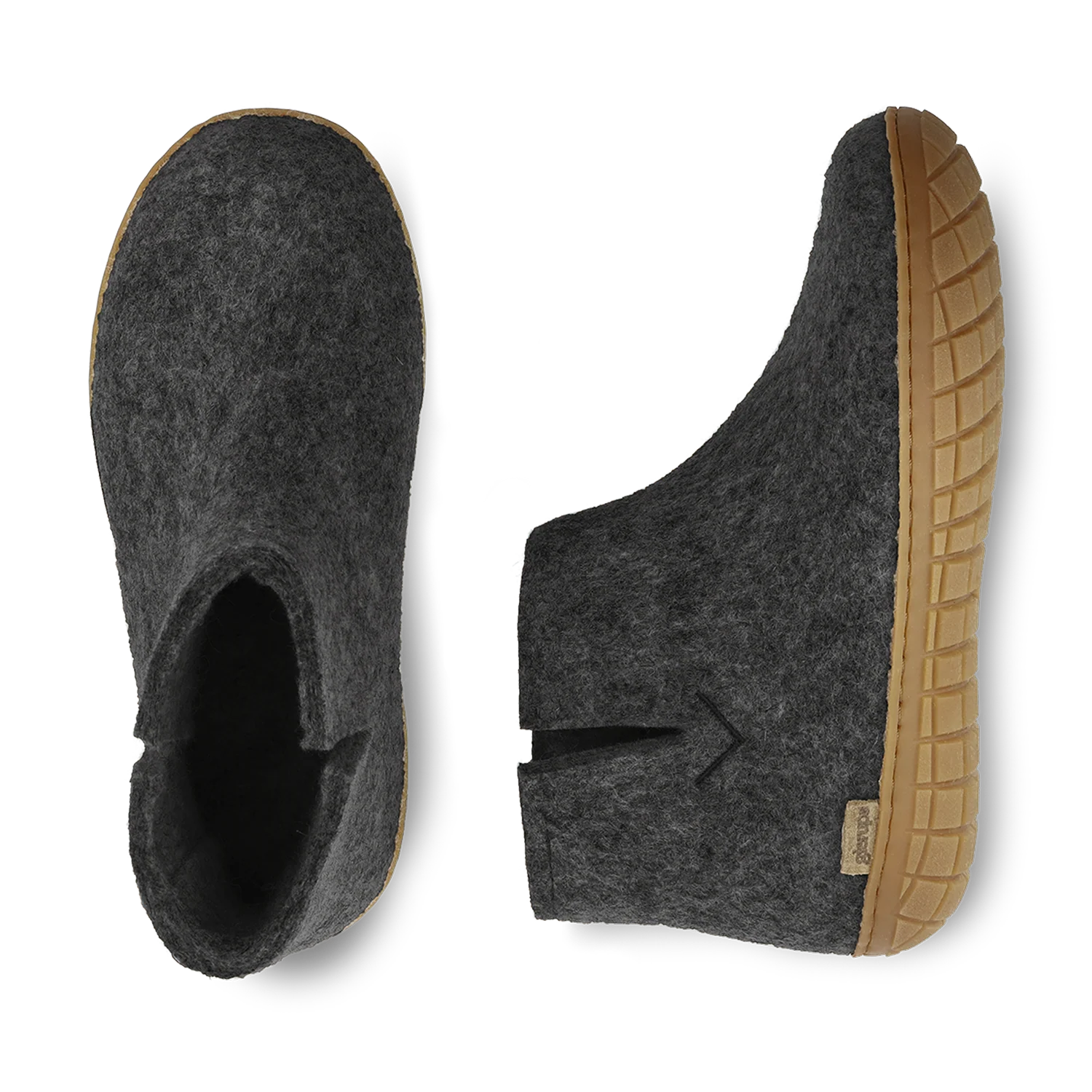 Glerups Boot Charcoal - Rubber Sole - Image 3
