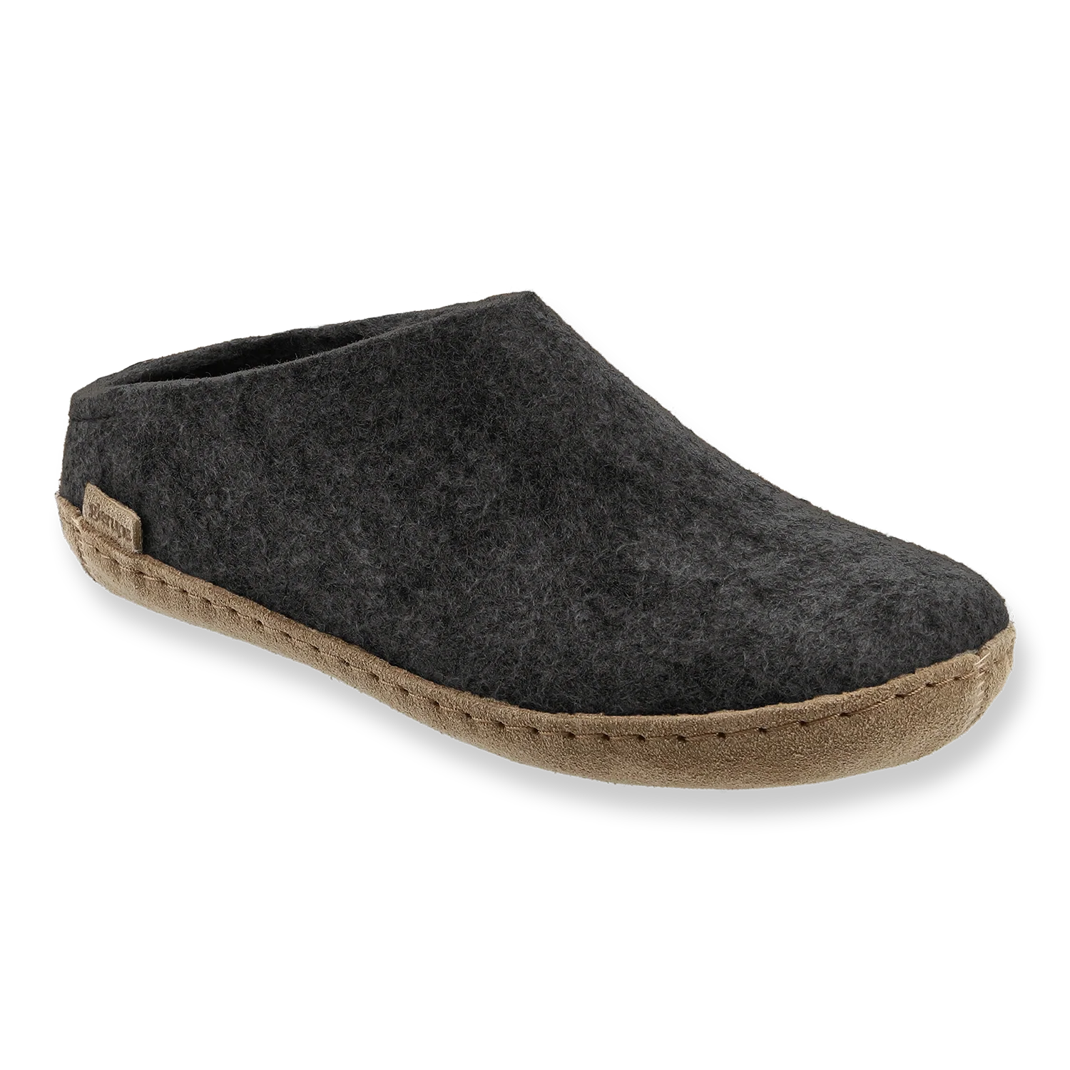 Glerups Slip-on Charcoal - Leather Sole