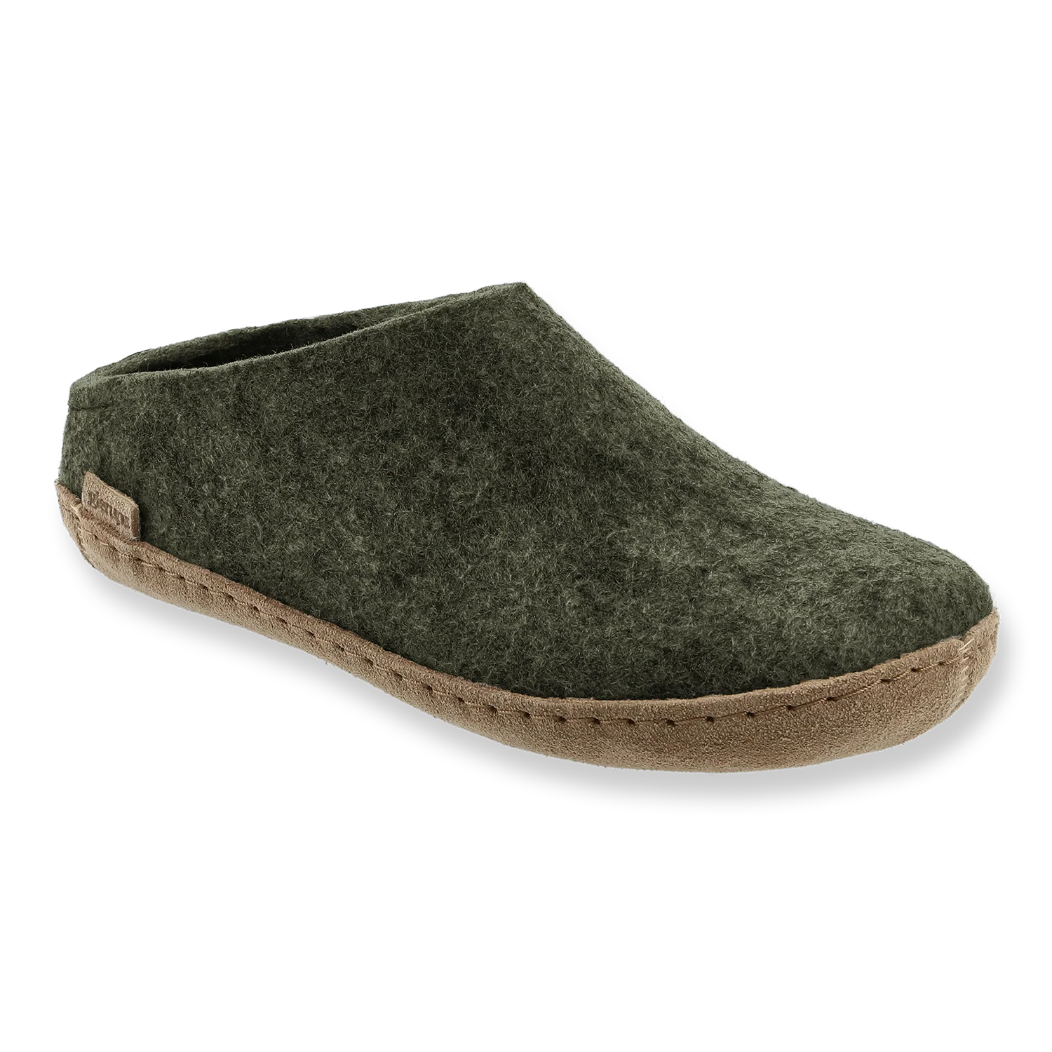 Glerups Slip-on Forest Green - Leather Sole