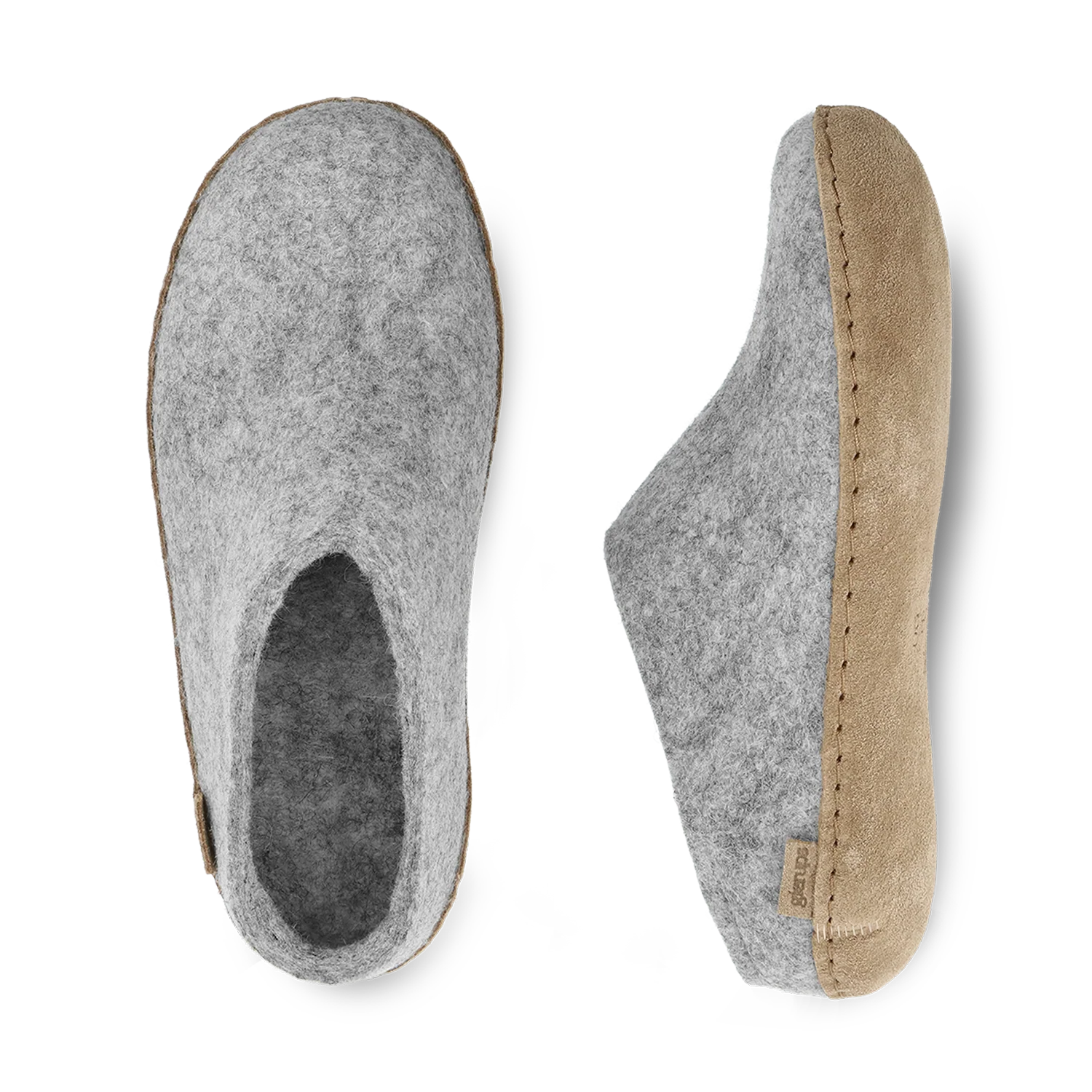 Glerups Slip-on Grey - Leather Sole - Image 3