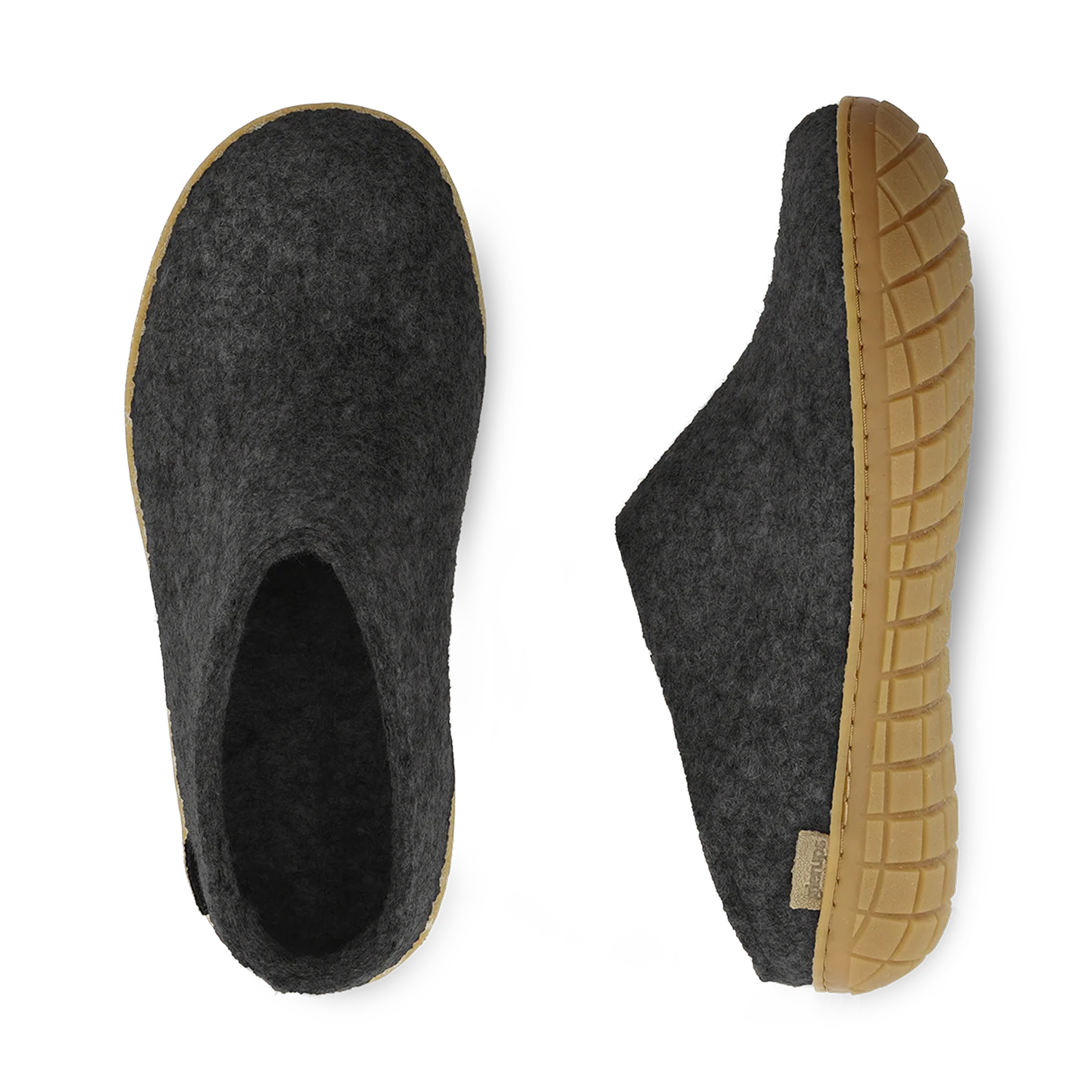 Glerups Slip-on Charcoal - Rubber Sole - Image 3