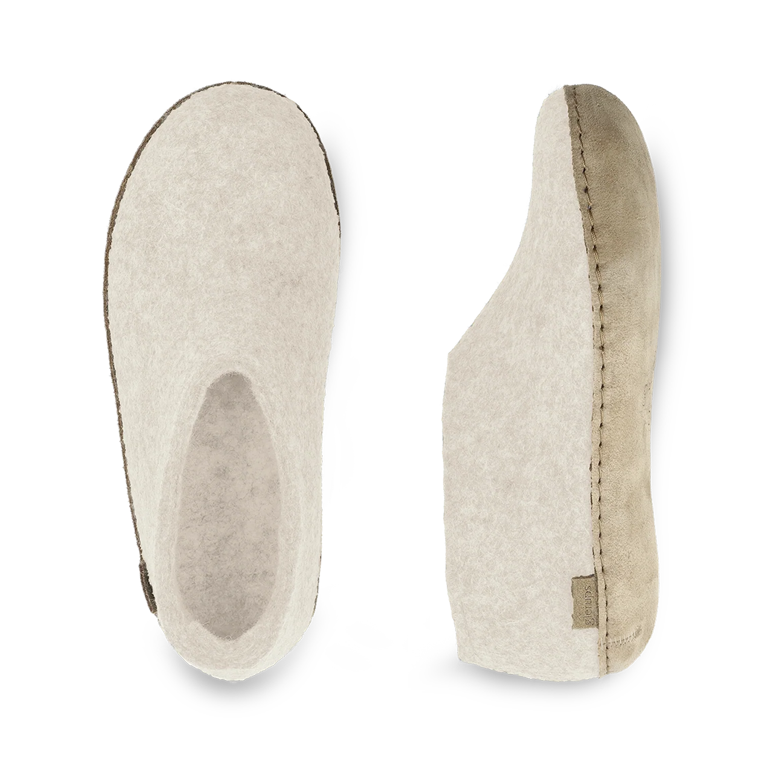 Glerups Shoe White - Leather Sole - Image 3