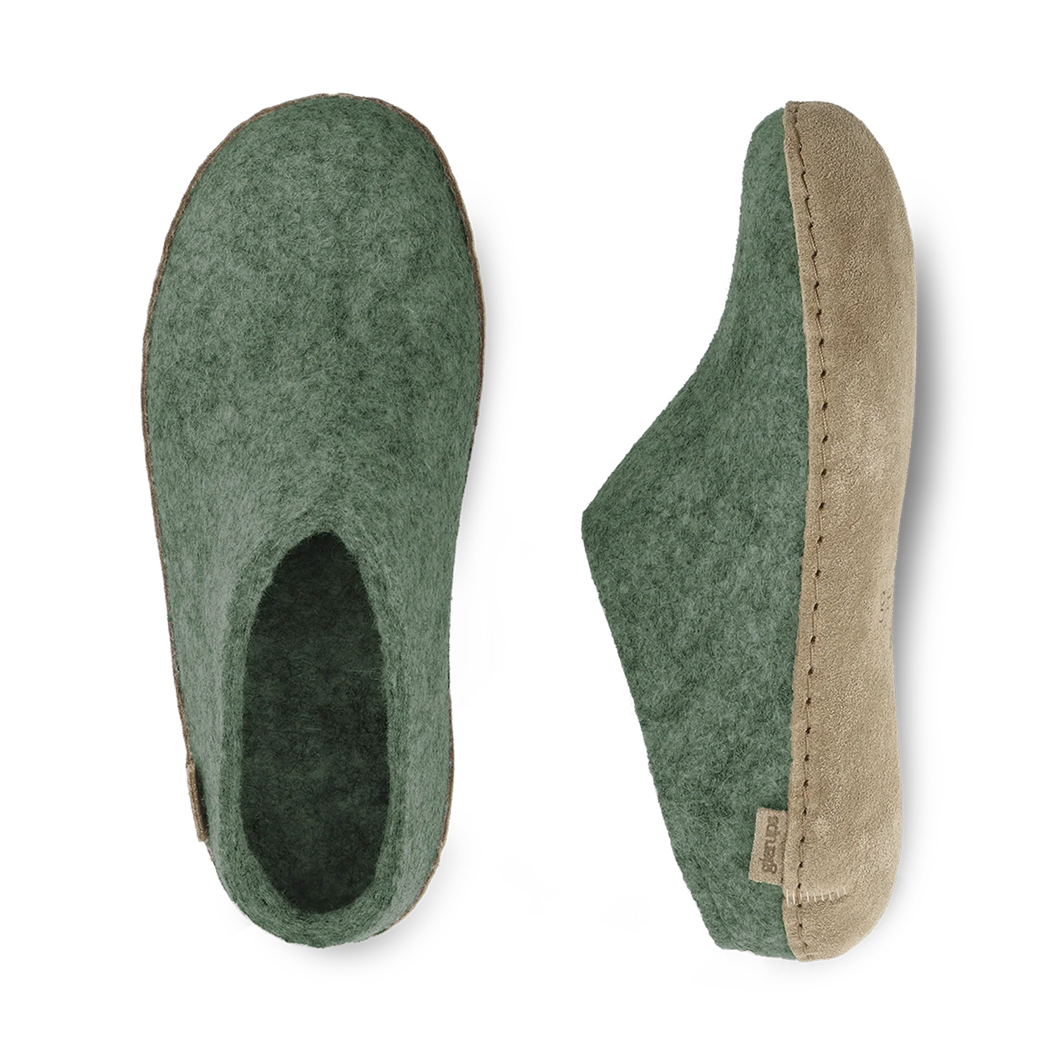 Glerups Slip-on Moss - Leather Sole - Image 3
