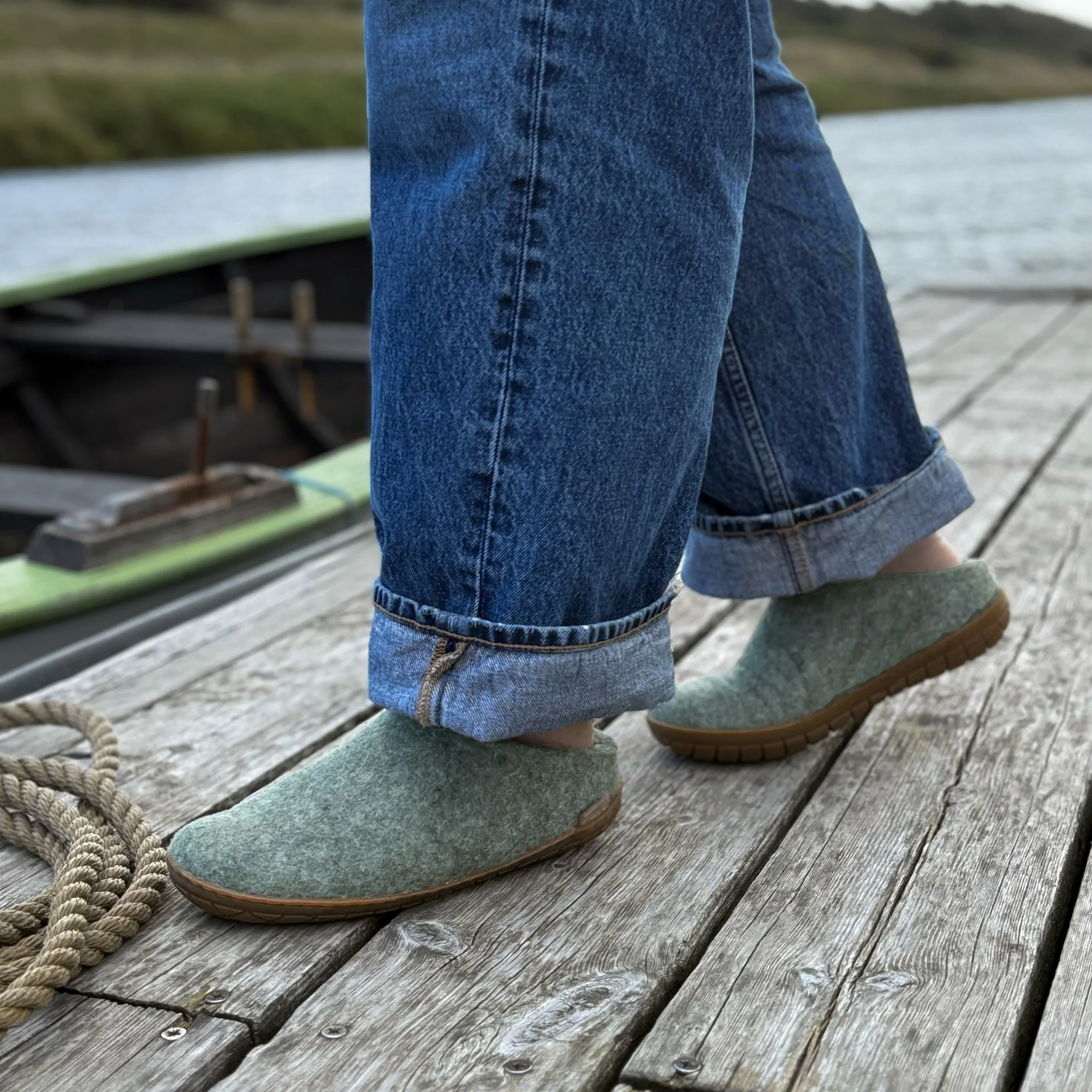 Glerups Slip-on Moss - Rubber Sole - Image 5