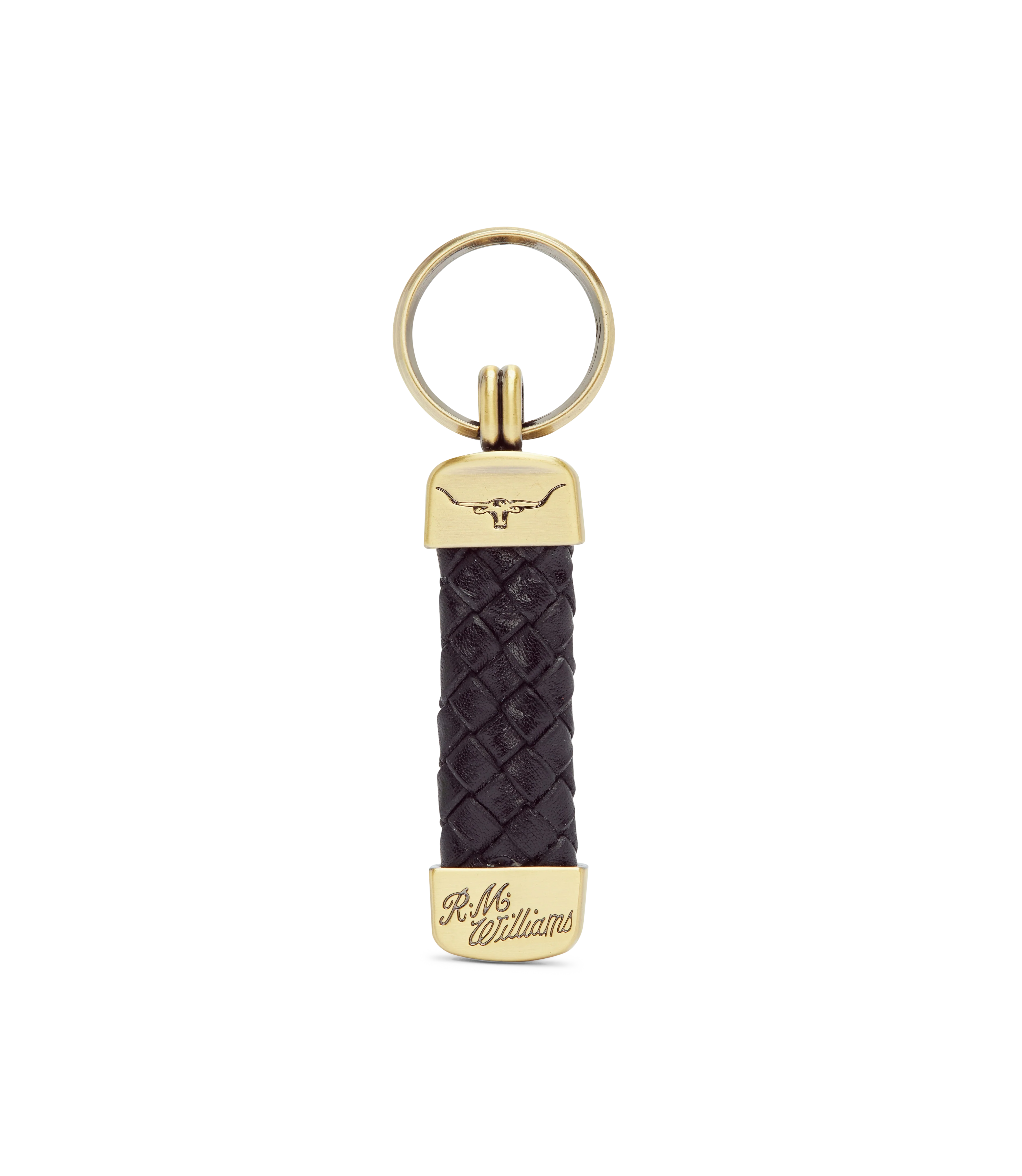R.M. Williams Plaited Keyring - Black