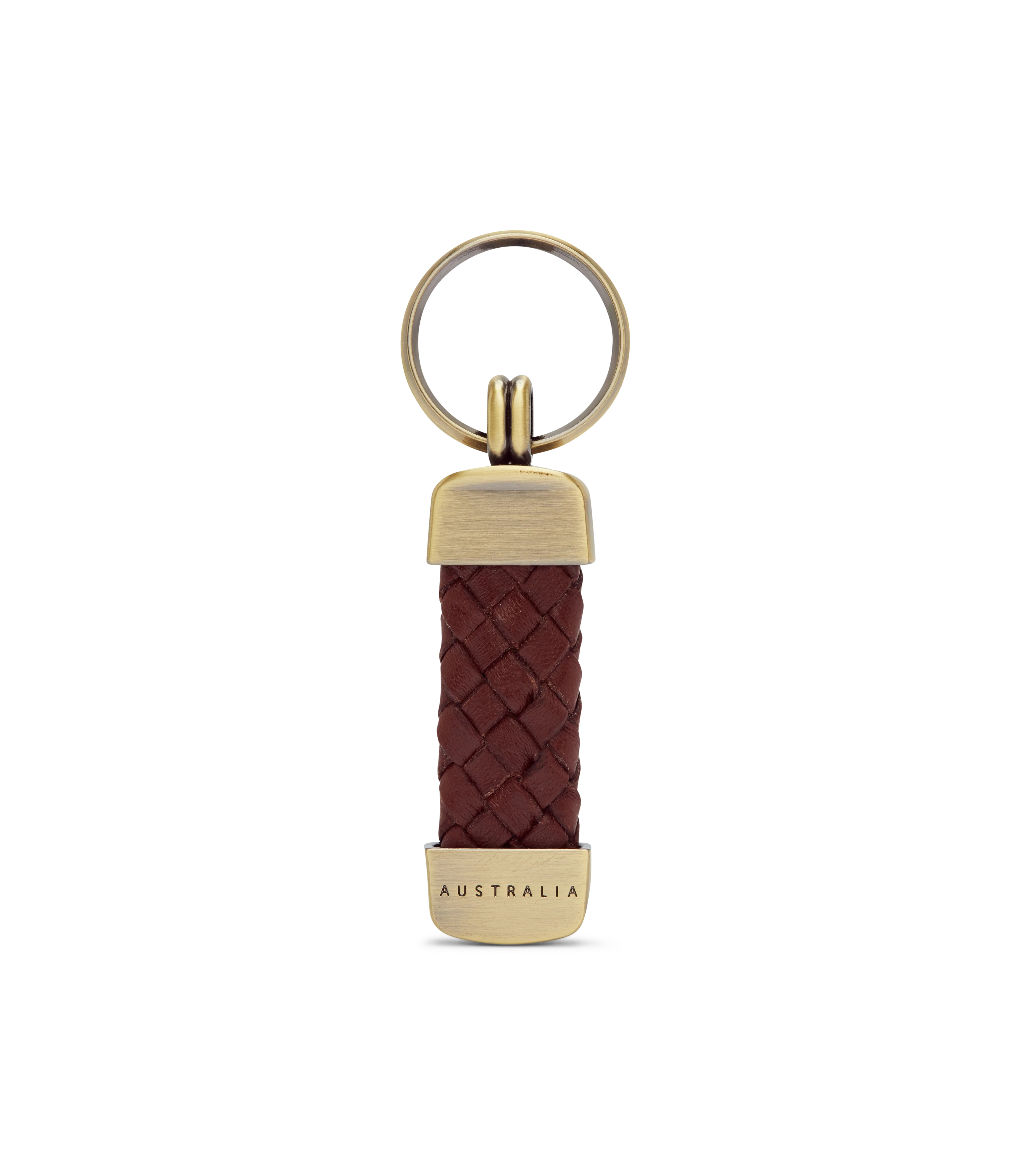 R.M. Williams Plaited Keyring - Brown - Image 2