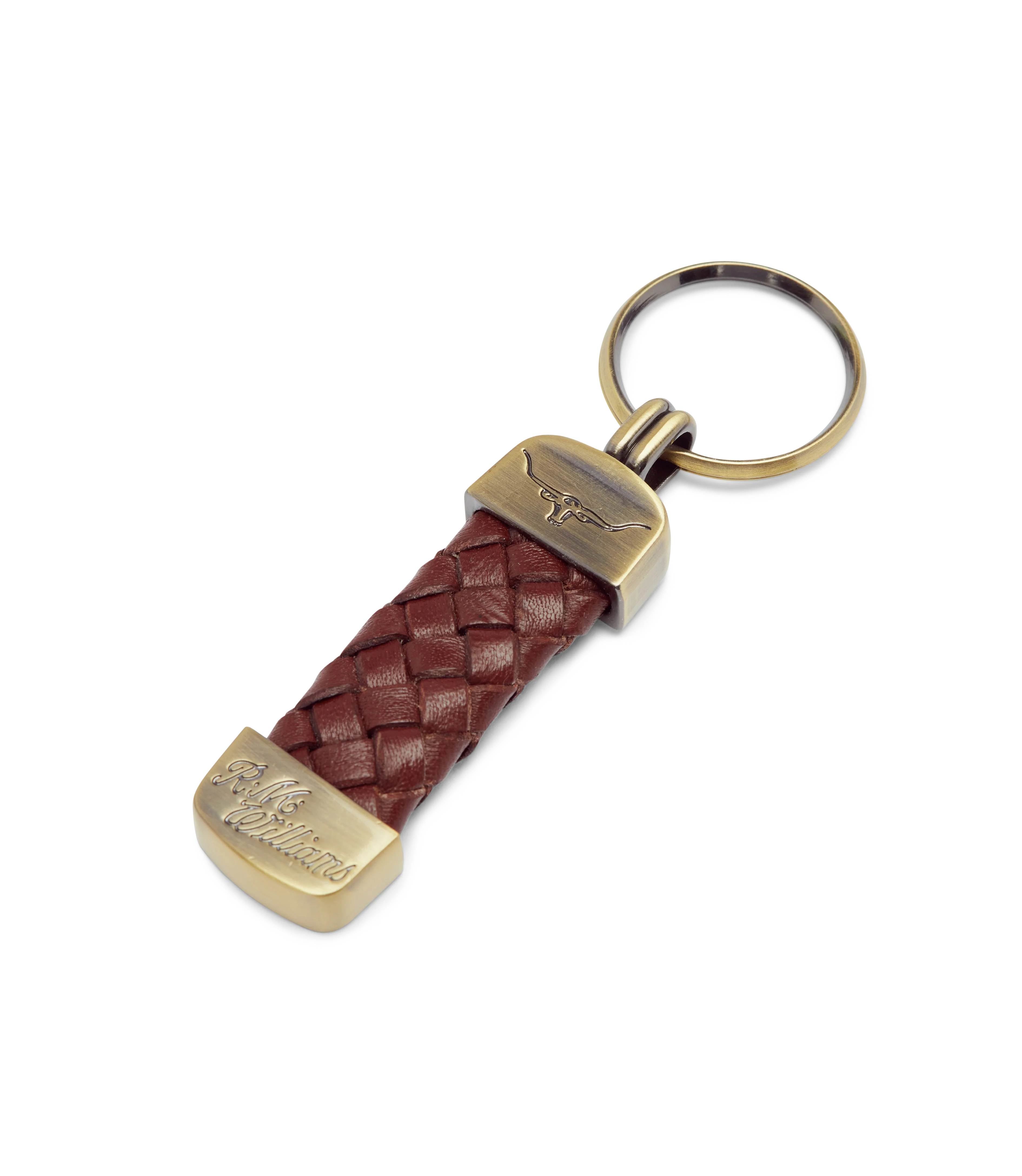 R.M. Williams Plaited Keyring - Brown - Image 4