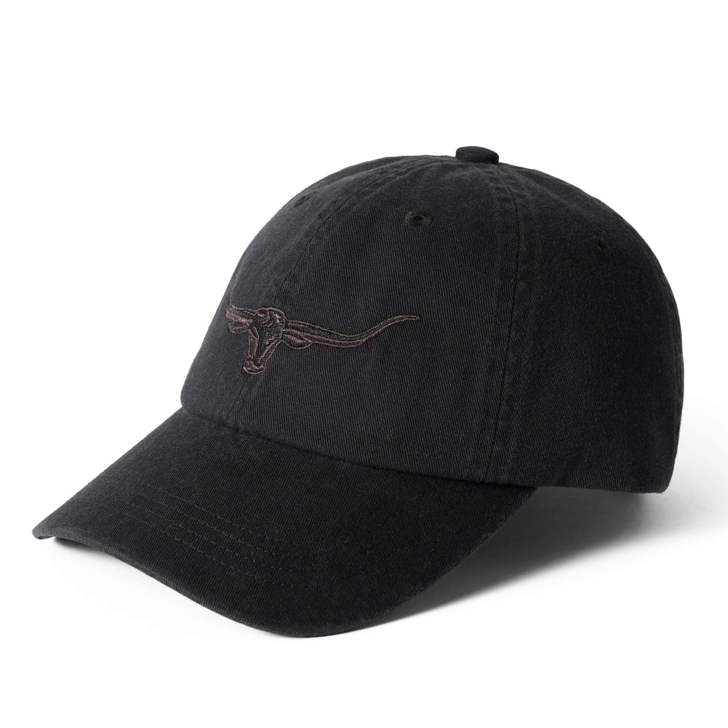 R.M. Williams Longhorn Twill Cap Black Wash