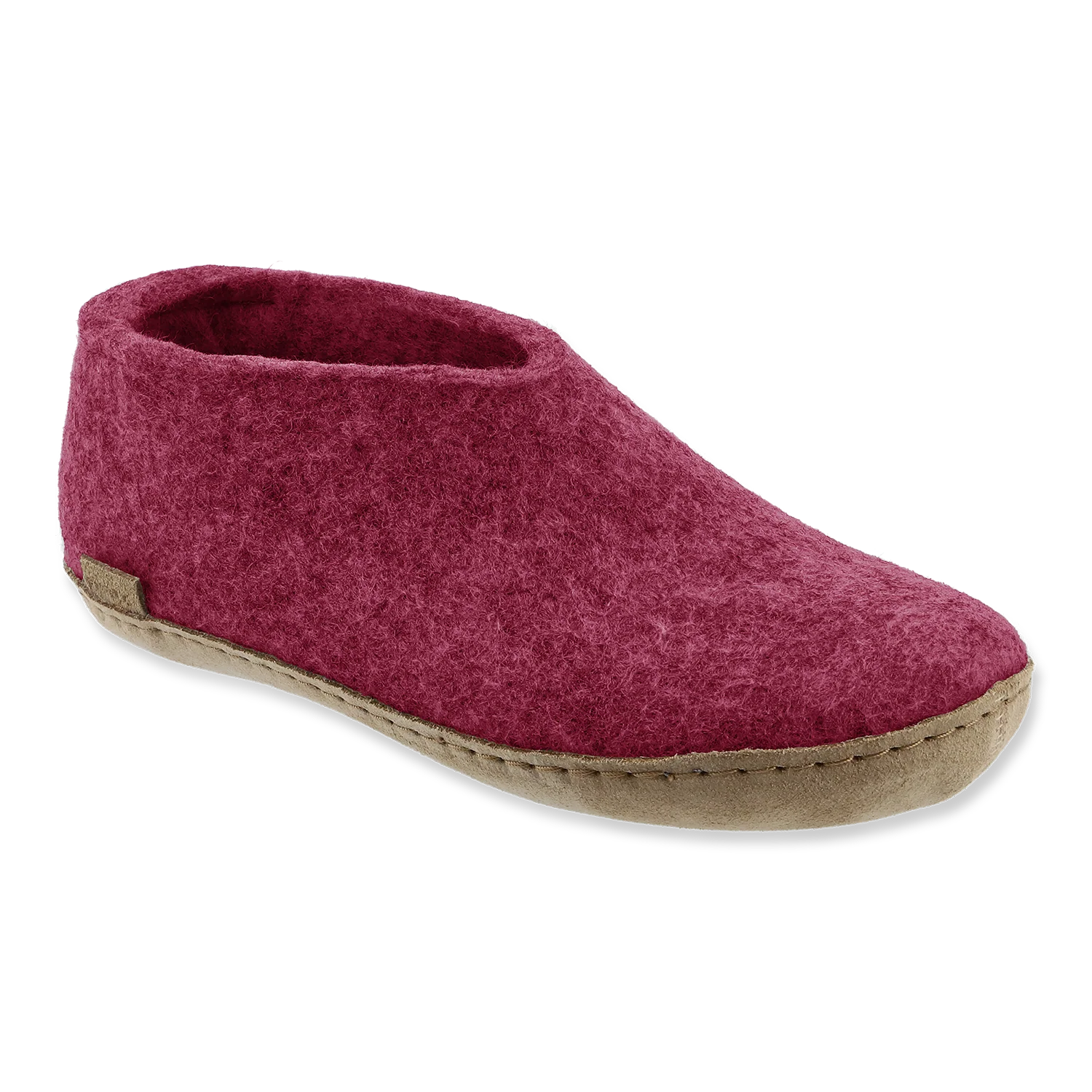 Glerups Shoe Cranberry - Leather Sole